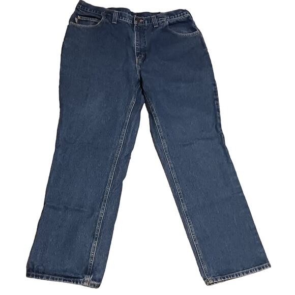 Men's Carhartt FRB13 Flame Resistant Blue Straight Leg Jeans Cat 2 Denim 38x31 - Picture 1 of 11